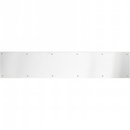 Brass Accents 6 in. x 28 in. Kick Plate Satin Stainless Steel Screw Mount A09-P0628-630